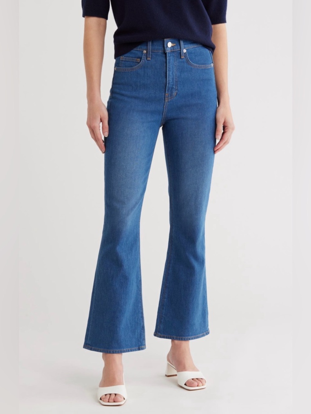 Veronica Beard High-Rise Flare Jeans